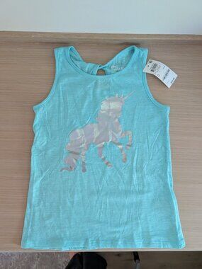 EPIC THREADS Aqua Splash Unicorn Tank, Girls Small, NWT